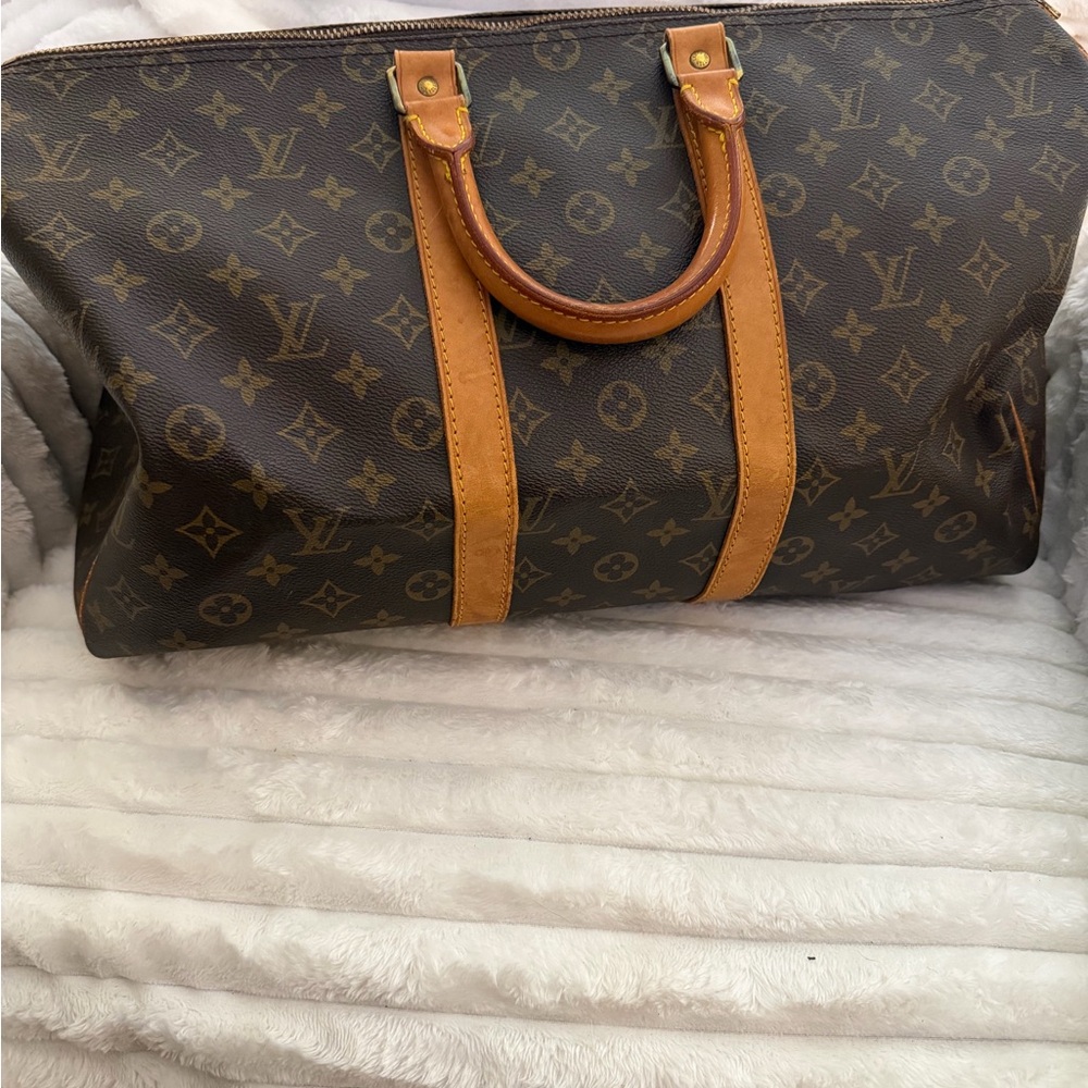 VINTAGE 1989 Louis Vuitton Monogram Canvas Keepall